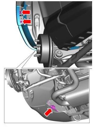 diagram of rear bumper Land Rover Freelander II, LR2 (after 2006)